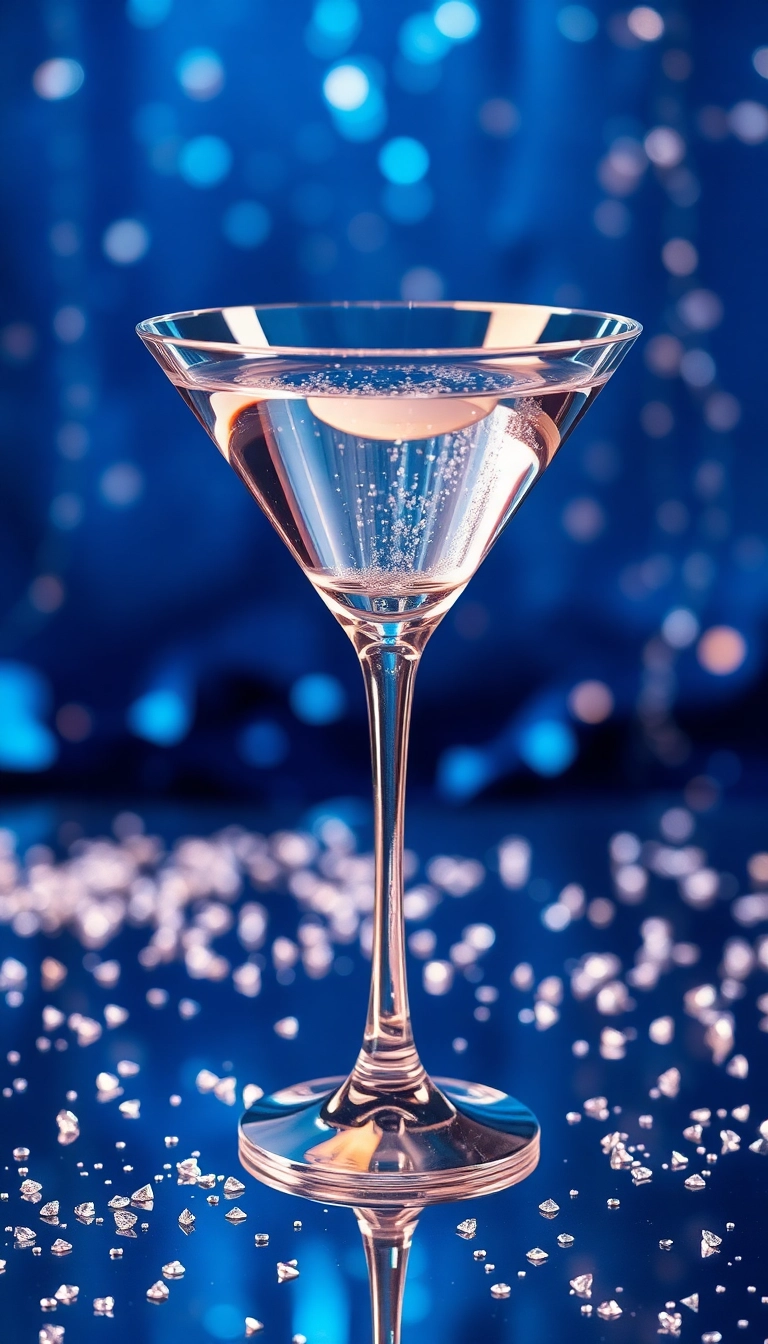 Best Inspiring AI Glamorous Cocktail Glass Phone Well-Lit Wallpaper